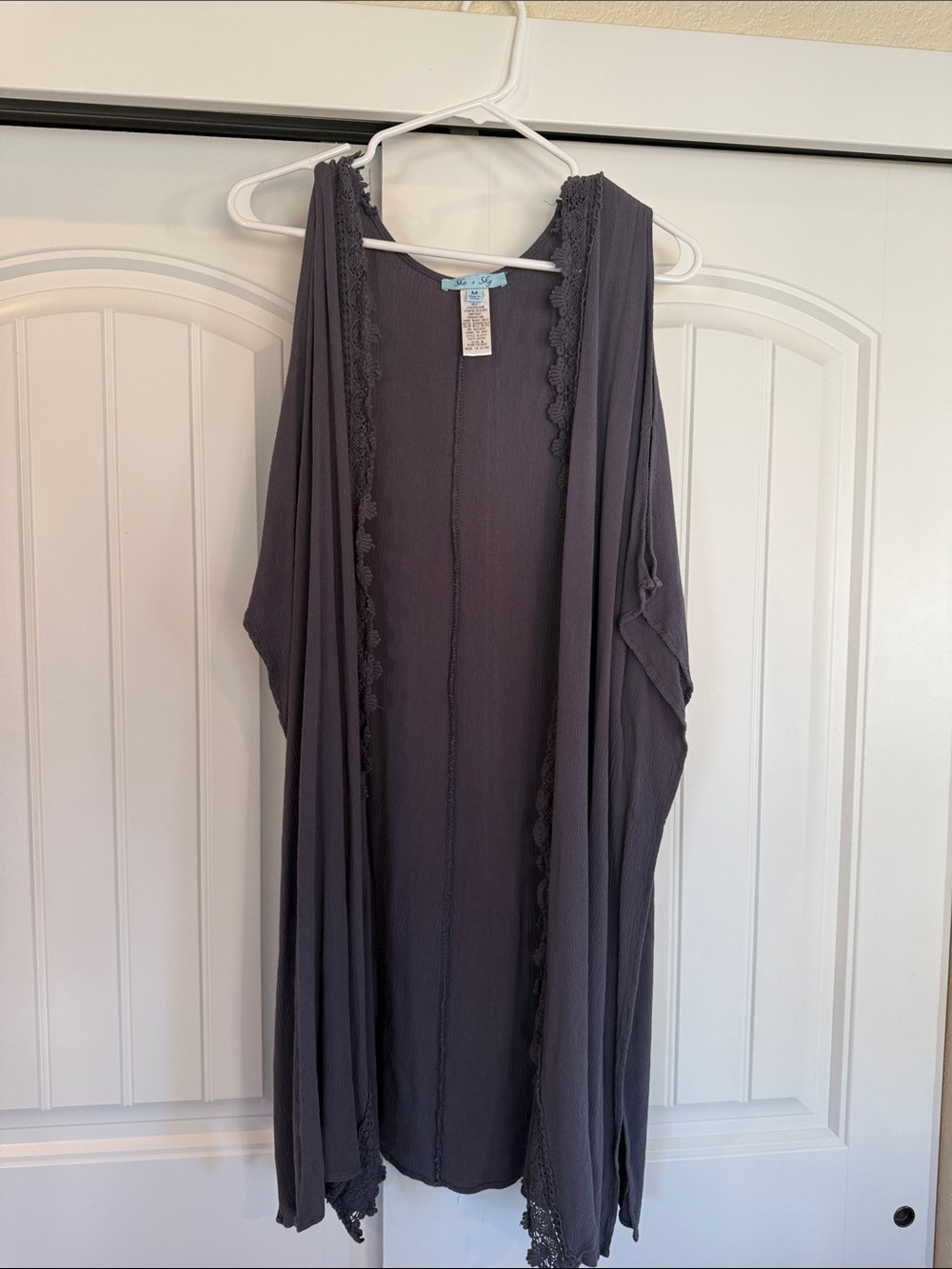 She + Sky Long Sleeve Open-Front/Shoulder Kimono